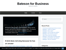 Tablet Screenshot of batesonforbusiness.com